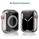 Full Protection Transparent TPU Protective Watch Case Cover for Apple Watch Series 9 / 8 / 7 41mm - 2