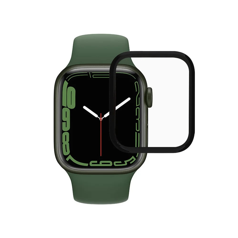 RURIHAI Anti-Scratch Full Coverage 3D Curved Edge HD 0.26mm PMMA Glass Screen Protector for Apple Watch Series 7 41mm - 1