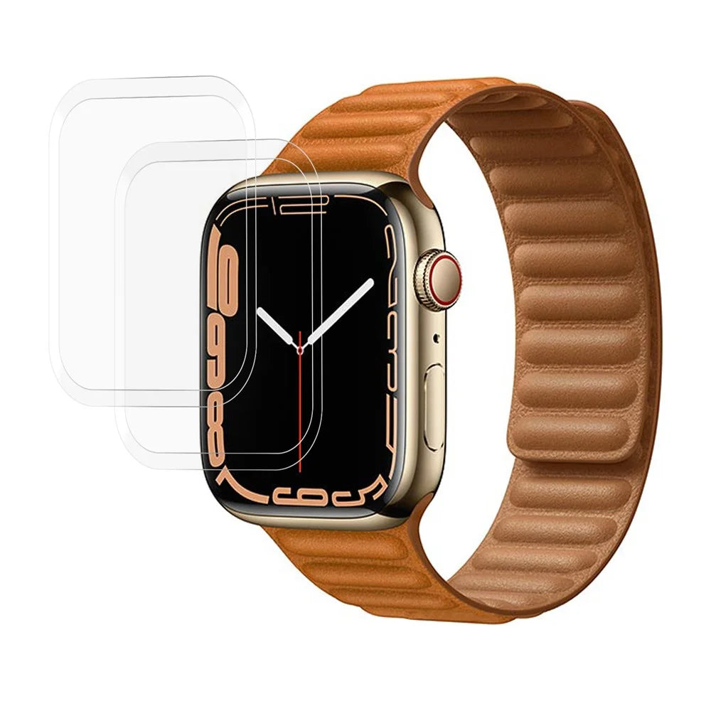IMAK 2Pcs / Set 3D Curved Edge HD Clear Tempered Glass Screen Protector for Apple Watch Series 9 / 8 / 7 45mm - 1