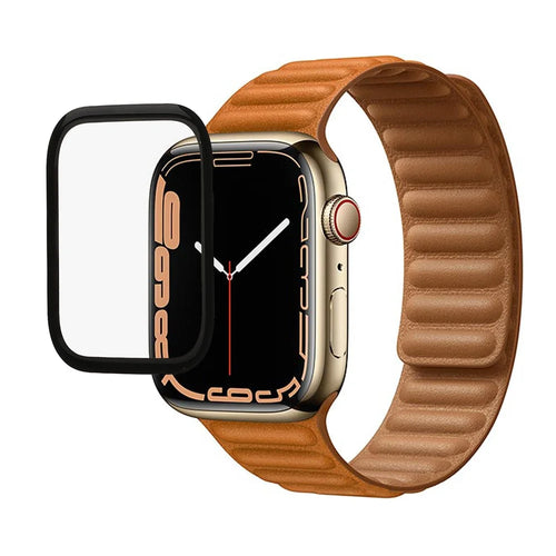 Full Coverage Full Glue HD 9H Anti-explosion Tempered Glass Screen Protector for Apple Watch Series 9 / 8 / 7 45mm - 1