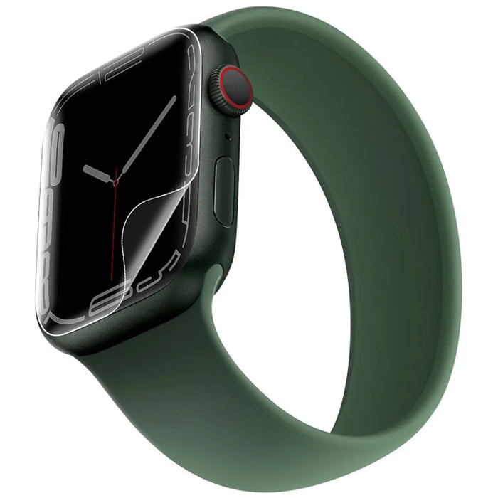 IMAK 2Pcs/Set Hydrogel Film III Full Coverage Curved Surface Transparent Soft TPU Screen Protector for Apple Watch Series 7 41mm - 4