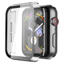 For Apple Watch Series 9 / 8 / 7 41mm Hard PC Case with Touch Sensitive Tempered Glass Screen Protector - Transparent - 1
