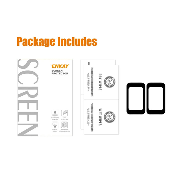 ENKAY HAT PRINCE 2Pcs / Set Anti-fingerprint Full Coverage 3D Curved Soft PC Edge + PMMA HD Clear Screen Protector for Fitbit Charge 6 / 5 - 7