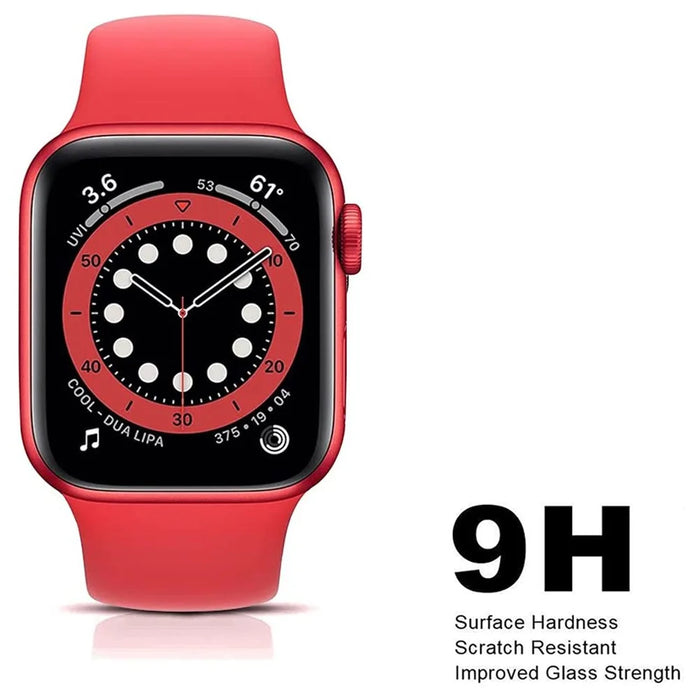 3D Curved Edge Full Glue Full Coverage Waterproof HD Tempered Glass Screen Protector for Apple Watch Series 7 41mm - 2