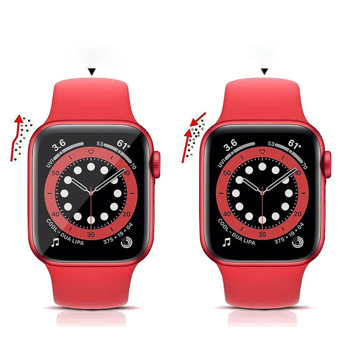 3D Curved Edge Full Glue Full Coverage Waterproof HD Tempered Glass Screen Protector for Apple Watch Series 7 41mm - 3