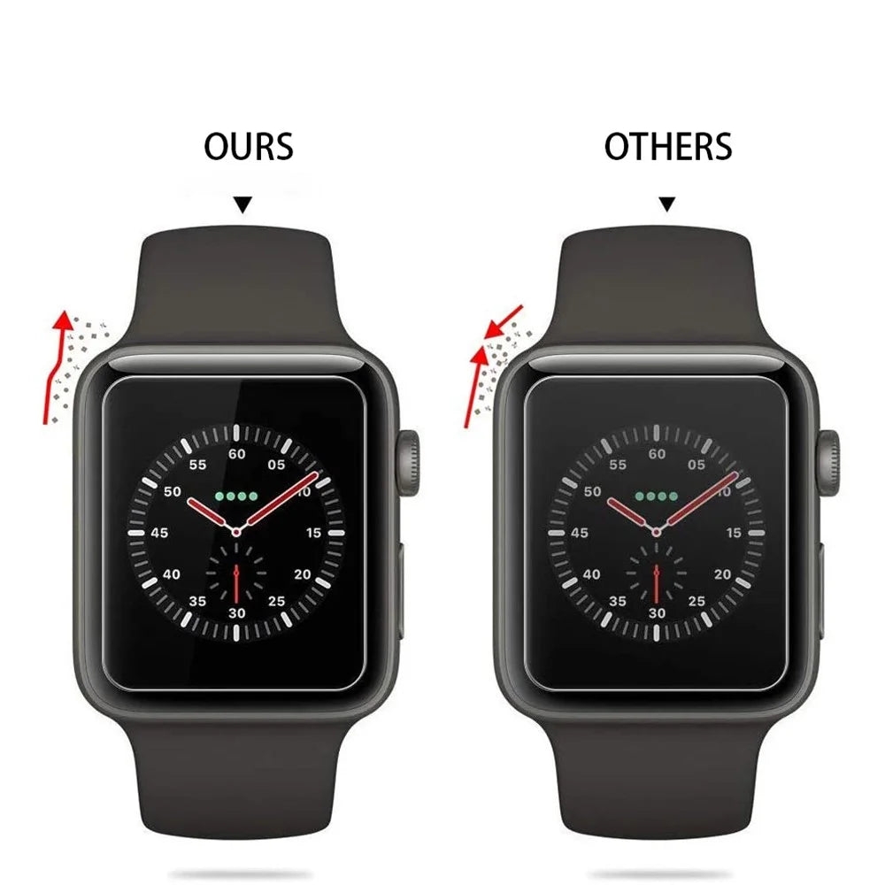 Waterproof HD Clear Full Glue 3D Curved Full Coverage Tempered Glass Screen Protector for Apple Watch Series 7 45mm - 3