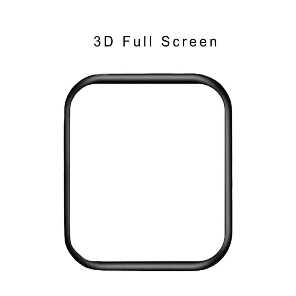 Waterproof HD Clear Full Glue 3D Curved Full Coverage Tempered Glass Screen Protector for Apple Watch Series 7 45mm - 5