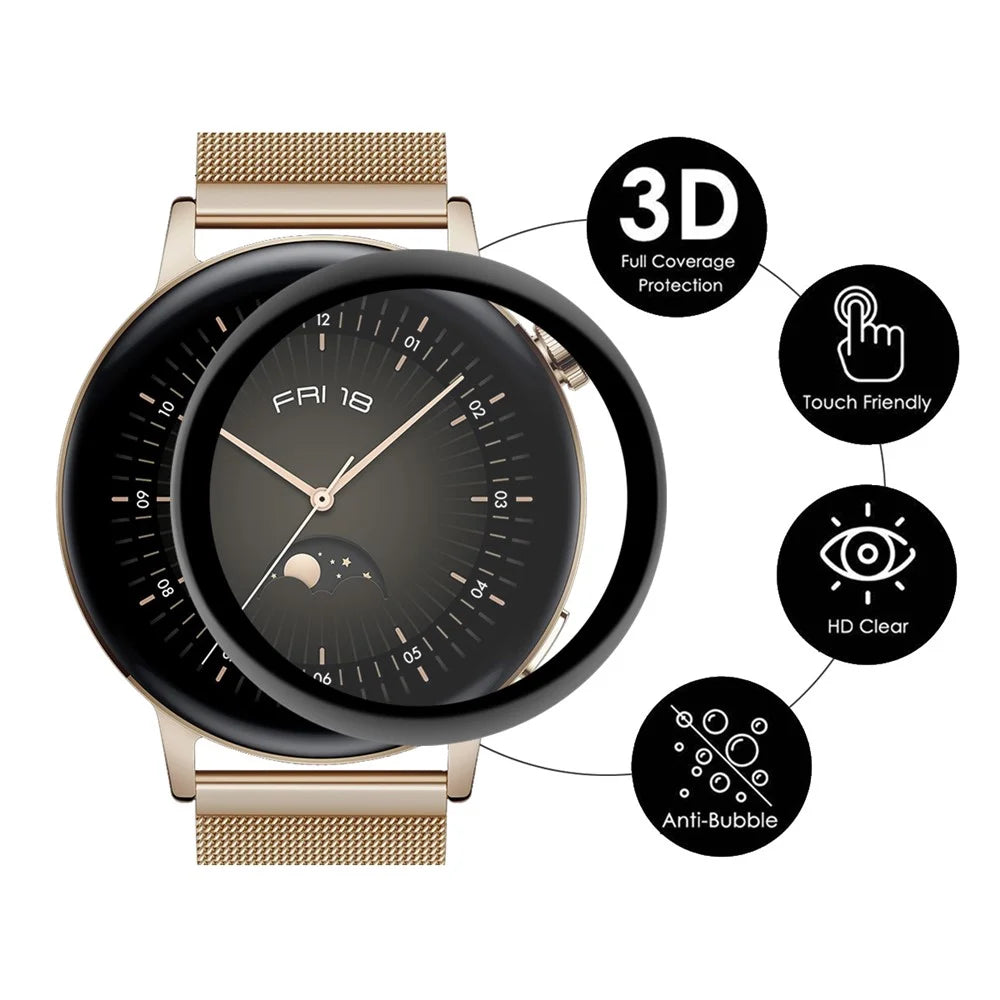 ENKAY HAT PRINCE 3D Curved Full Screen Soft PC Edge + PMMA HD Protector Film for Huawei Watch GT 3 42mm - 2