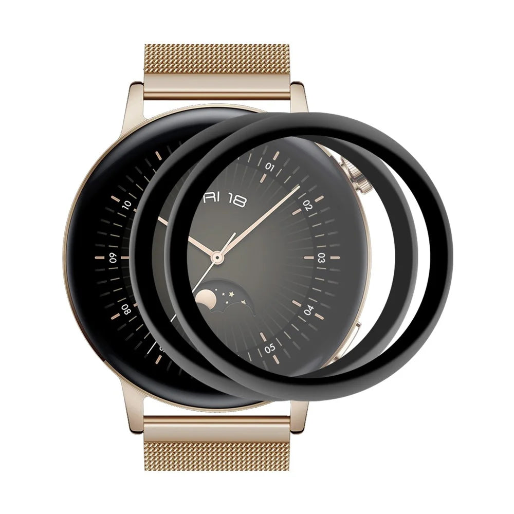 ENKAY HAT PRINCE 2Pcs/Set 3D Curved Full Coverage Soft PC Edge + PMMA HD Clear Screen Protector for Huawei Watch GT 3 42mm - 1