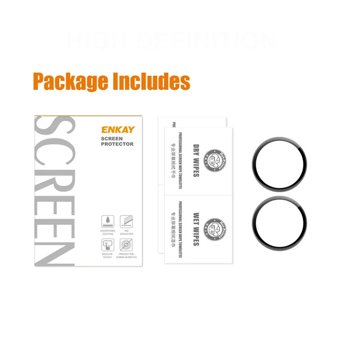 ENKAY HAT PRINCE 2Pcs/Set 3D Curved Full Coverage Soft PC Edge + PMMA HD Clear Screen Protector for Huawei Watch GT 3 42mm - 7