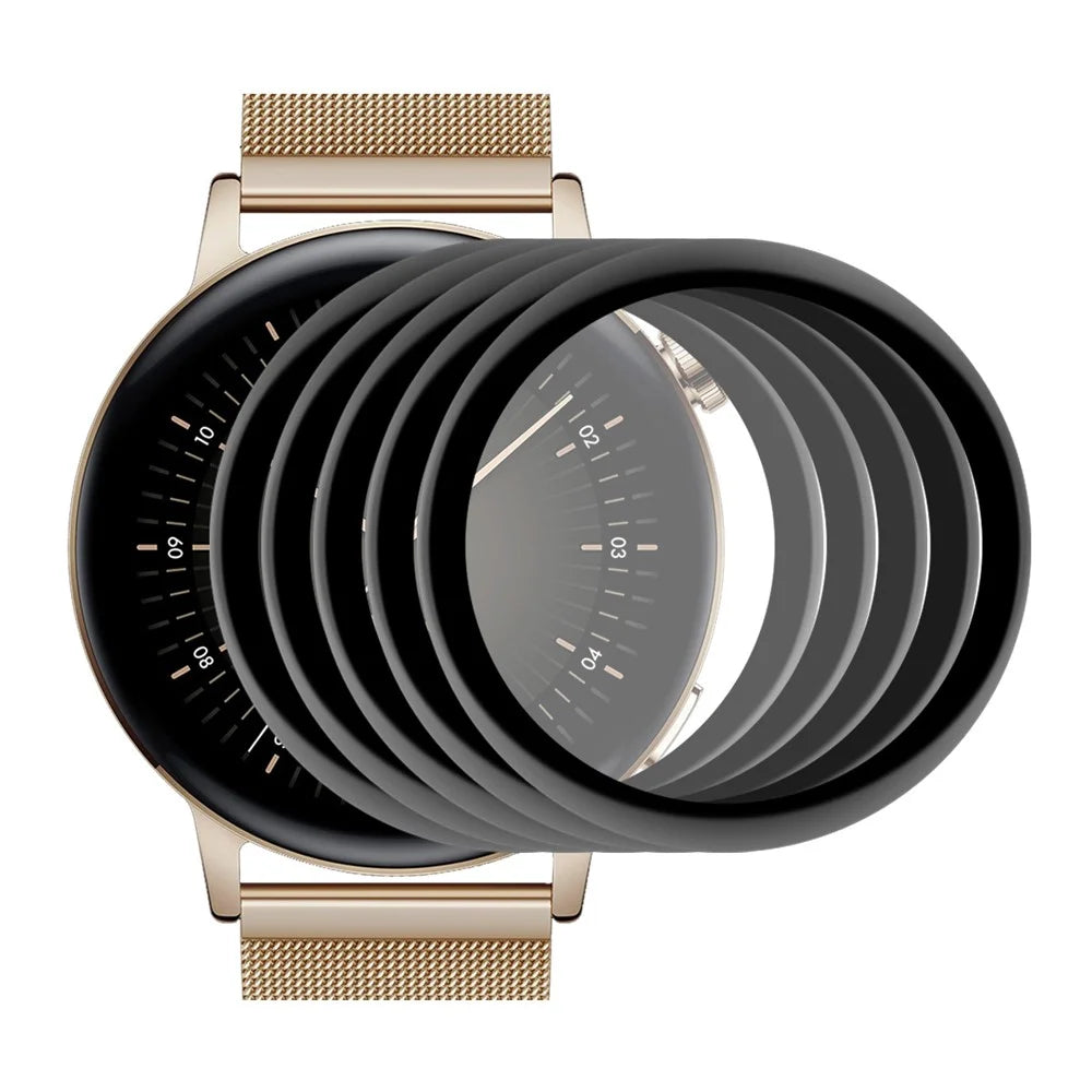 ENKAY HAT PRINCE 5Pcs/Set Full Size 3D Curved Anti-Scratch Soft PC Edge + PMMA HD Screen Protector for Huawei Watch GT 3 42mm - 1
