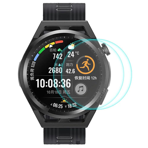 ENKAY HAT PRINCE 2Pcs/Pack 0.2mm HD Transparent 9H Hardness 2.15D Arc Edge Scratch Resistant Tempered Glass Film for Huawei Watch GT Runner 46mm - 1