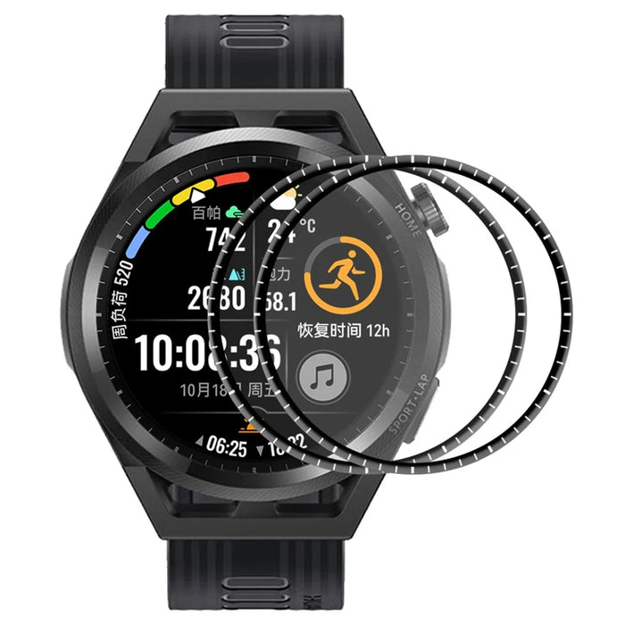 ENKAY HAT PRINCE 2Pcs/Set 3D Curved Soft PC Edge + Clear Touch Accurate Full Coverage PMMA Screen Protector for Huawei Watch GT Runner 46mm - 1