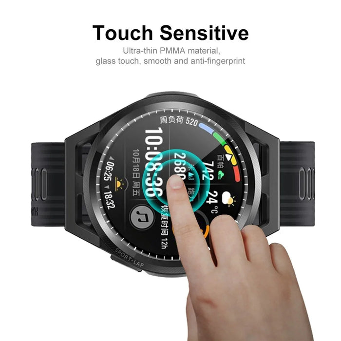 ENKAY HAT PRINCE 2Pcs/Set 3D Curved Soft PC Edge + Clear Touch Accurate Full Coverage PMMA Screen Protector for Huawei Watch GT Runner 46mm - 4