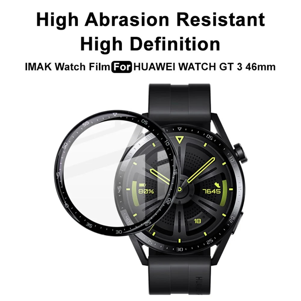 IMAK HD Clear Ultra Flexible PMMA Anti-Scratch Screen Protector for Huawei Watch GT 3 46mm - 4