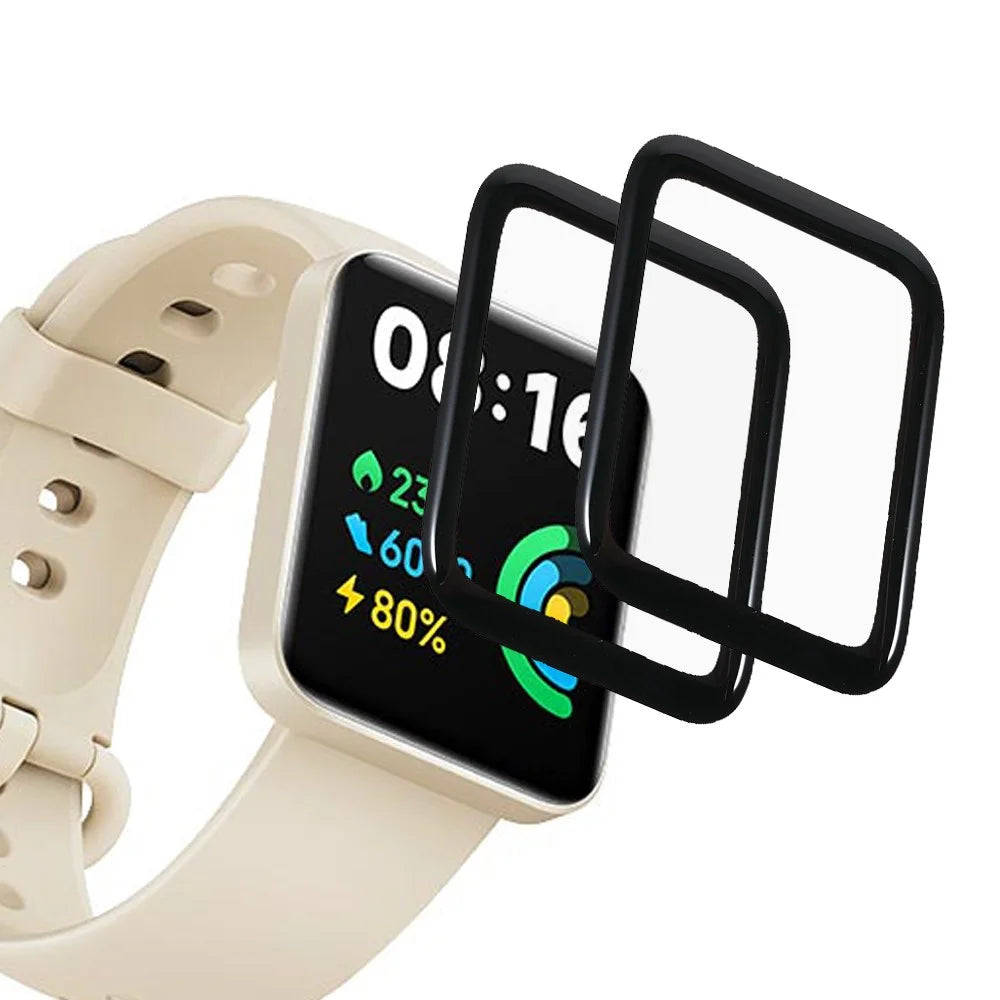 2Pcs/Set PMMA Wear-resistant High Transparency Screen Protector Films for Xiaomi Redmi Watch 2 Lite - 1