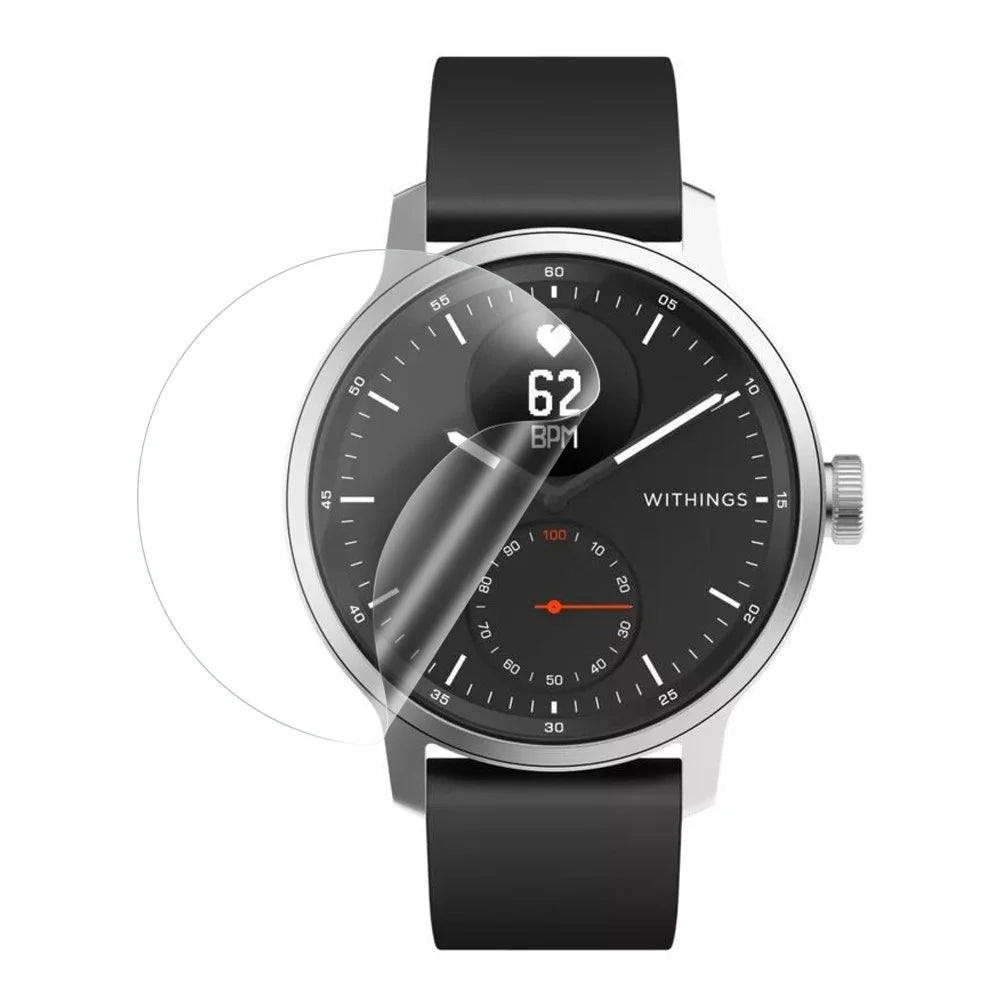 D37mm Anti-scratch Ultra Clear Soft TPU Explosion-proof Screen Protector for Withings Scanwatch 42mm - 1
