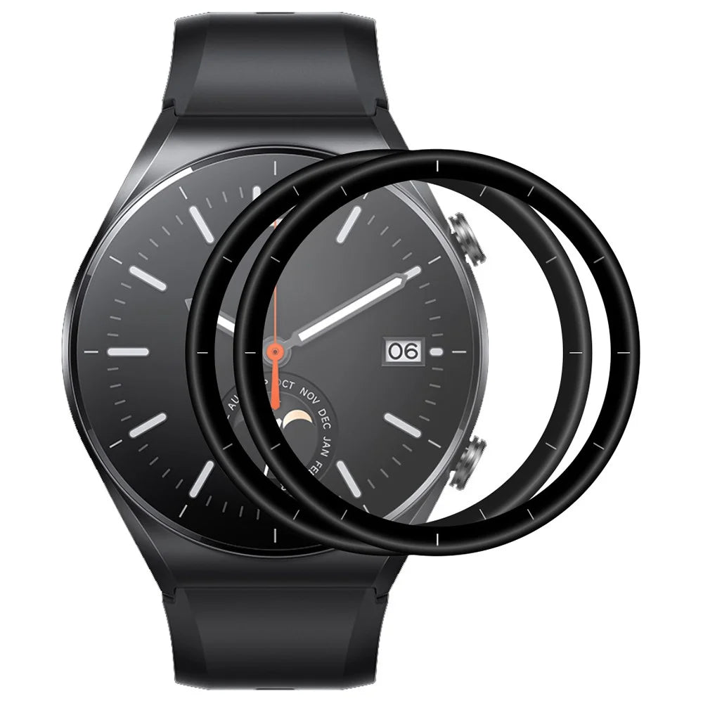 ENKAY HAT PRINCE 2Pcs/Set for Xiaomi Watch S1 Full Screen Sensitive Touch 3D Curved Soft PC Edge + PMMA HD Protector Film - 1