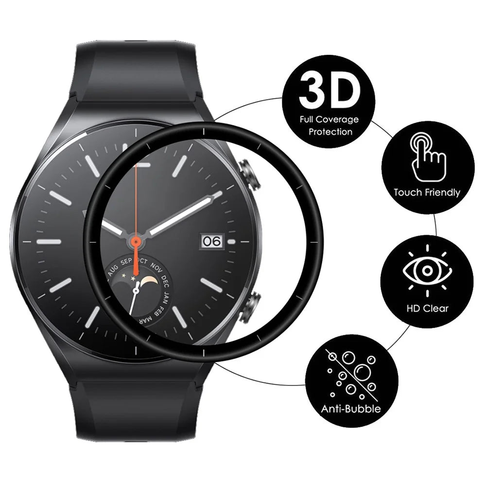 ENKAY HAT PRINCE 2Pcs/Set for Xiaomi Watch S1 Full Screen Sensitive Touch 3D Curved Soft PC Edge + PMMA HD Protector Film - 2
