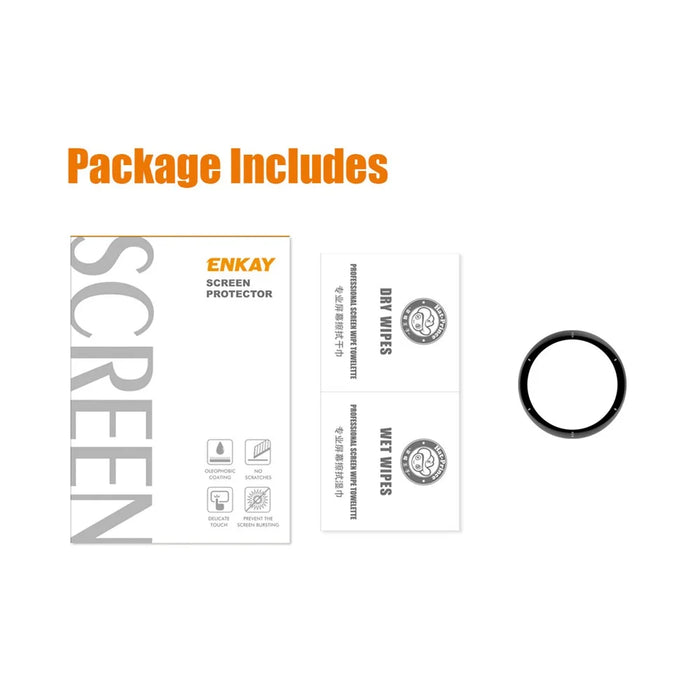ENKAY HAT PRINCE Screen Protector for Garmin Venu 2 Plus, 3D Curved Soft PC Edge + PMMA Full Cover Anti-Scratch Clear Film - 5
