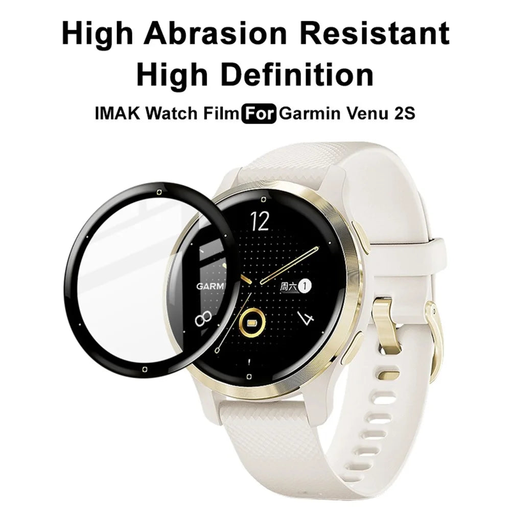 IMAK High Definition Soft PMMA Film for Garmin Venu 2S, HD Clear Anti-scratch Bubble-free Screen Protector - 5