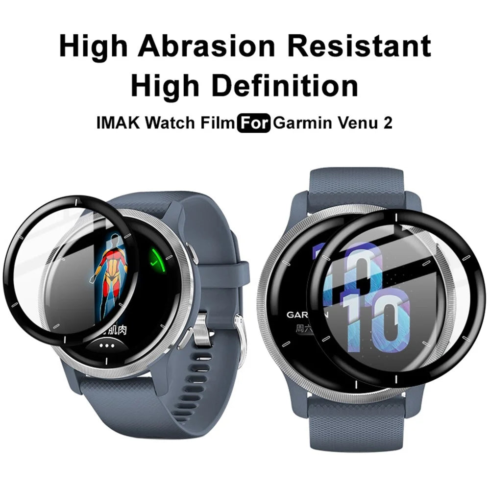 IMAK for Garmin Venu 2 PMMA Watch Screen Protector HD Ultra-thin No Bubble Screen Touch Film - 6