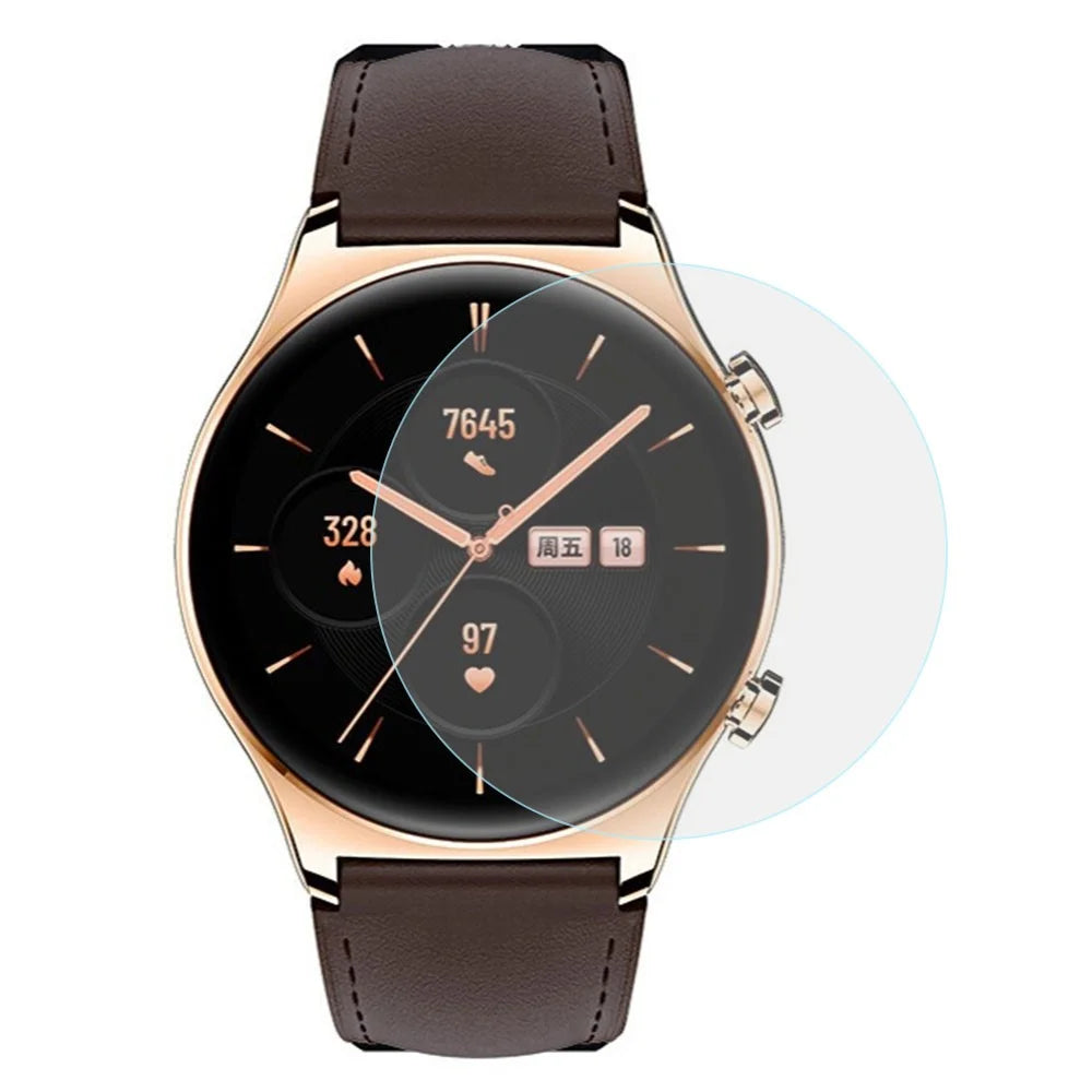 For Honor Watch GS 3 Smart Watch Screen Protector 0.3mm Arc Edge HD Clear Tempered Glass Anti-Explosion Film - 1