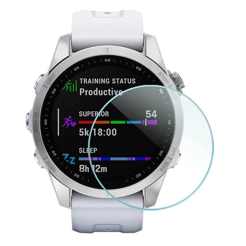 For Garmin Fenix 7S Tempered Glass Screen Protector 0.3mm 2.5D Hot Bending Explosion-proof Clear Protective Film - 1