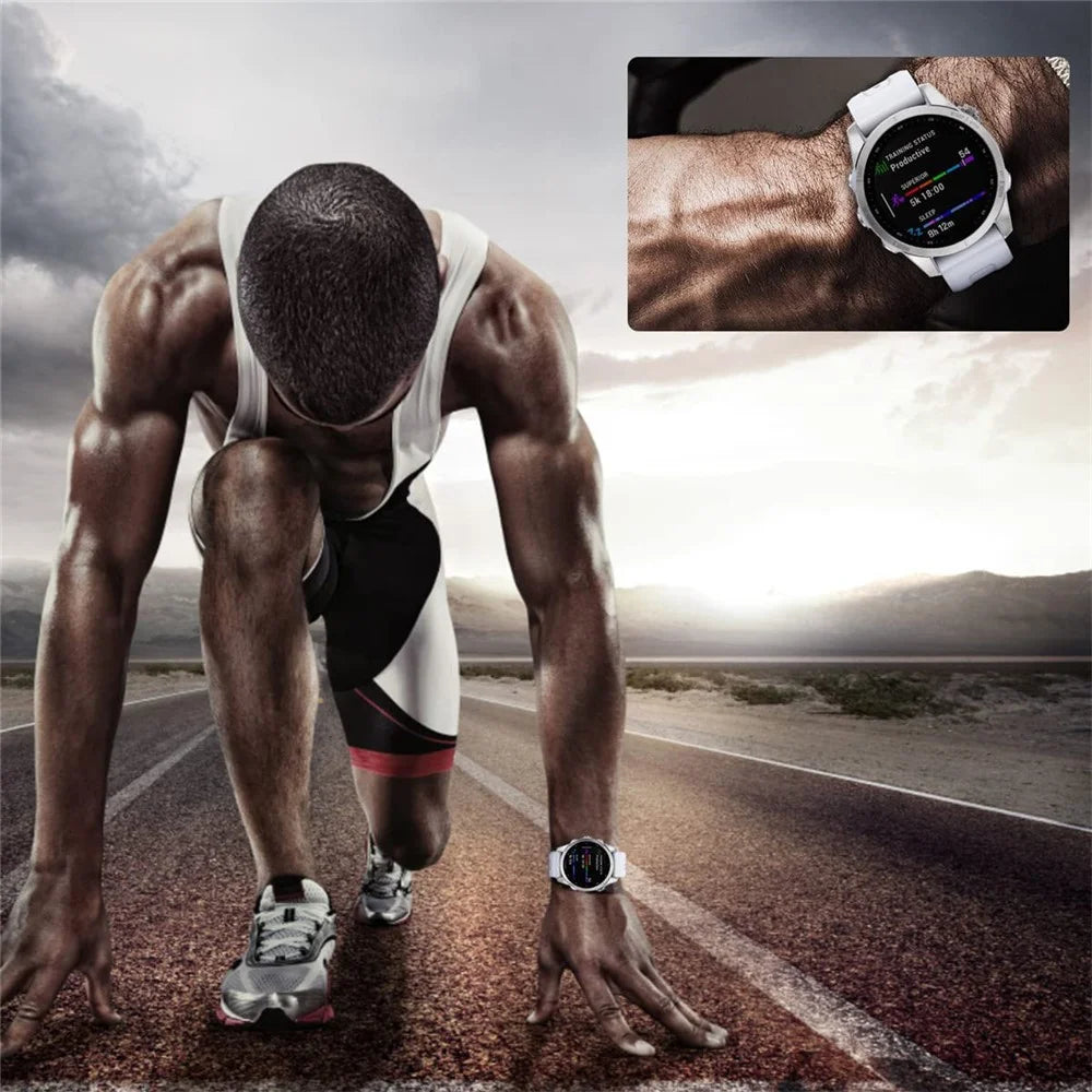 For Garmin Fenix 7S Tempered Glass Screen Protector 0.3mm 2.5D Hot Bending Explosion-proof Clear Protective Film - 6