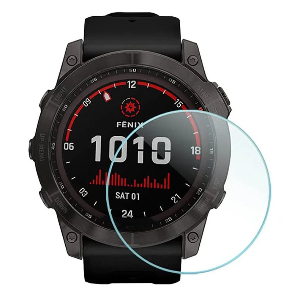 For Garmin Fenix 7X 0.3mm Arc Edge Explosion-proof Tempered Glass Watch Screen Protector Film - 1