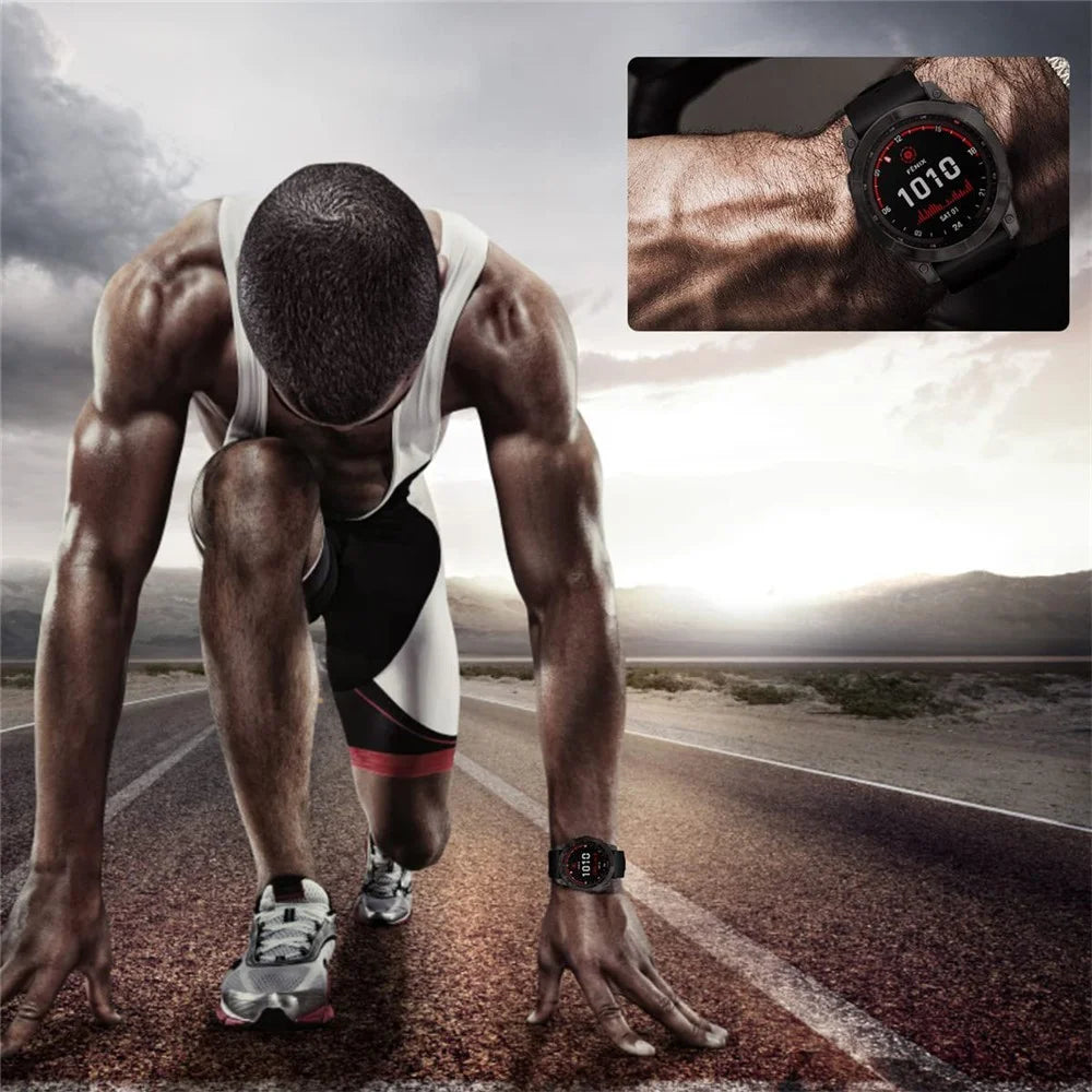 For Garmin Fenix 7X 0.3mm Arc Edge Explosion-proof Tempered Glass Watch Screen Protector Film - 6