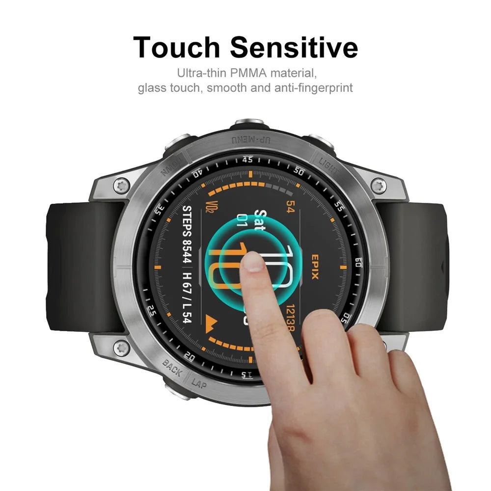 ENKAY HAT PRINCE 2Pcs/Set Full Screen Protector for Garmin Epix, 3D Curved Soft PC Edge + PMMA Ultra Clear Smart Watch Protective Film - 4