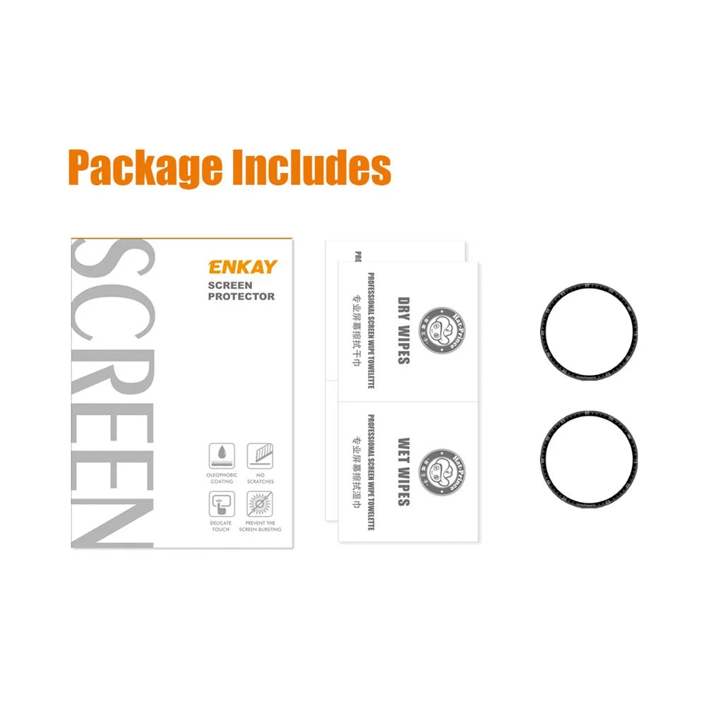 ENKAY HAT PRINCE 2Pcs/Set Full Screen Protector for Garmin Epix, 3D Curved Soft PC Edge + PMMA Ultra Clear Smart Watch Protective Film - 5
