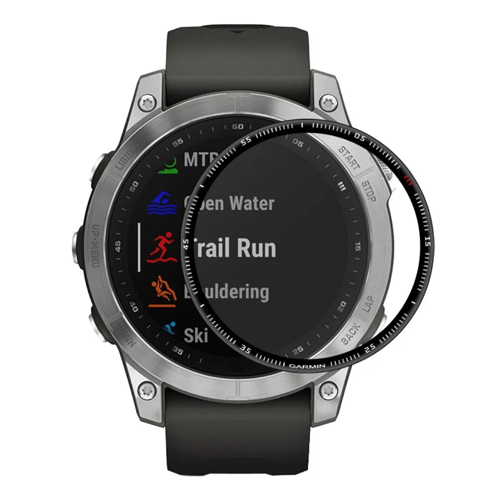 ENKAY HAT PRINCE For Garmin Fenix 7 Full Coverage 3D Curved Soft PC Edge + PMMA Watch Screen Protector - 1