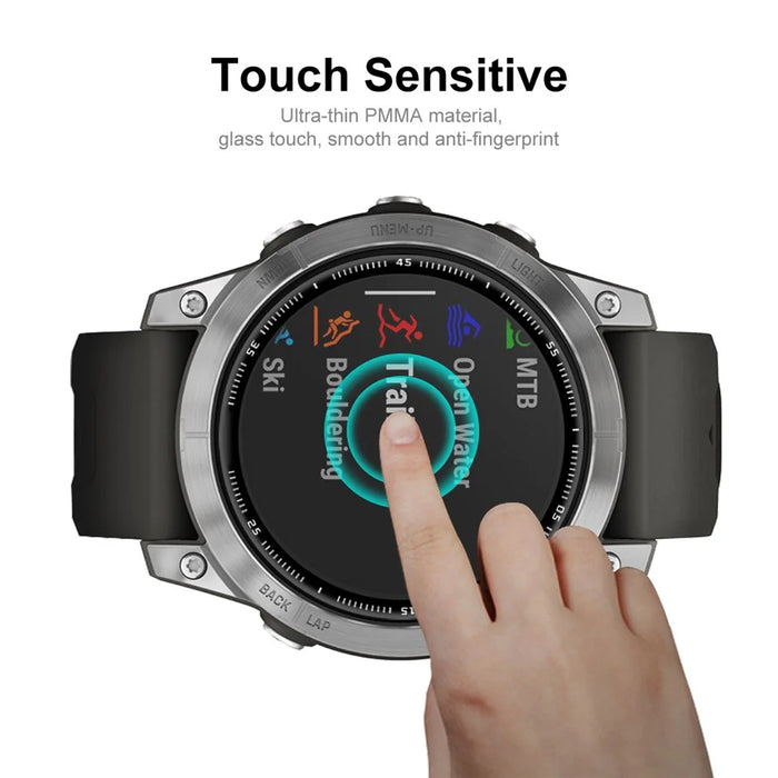 ENKAY HAT PRINCE For Garmin Fenix 7 Full Coverage 3D Curved Soft PC Edge + PMMA Watch Screen Protector - 4