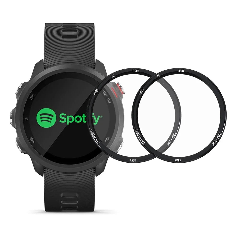 2Pcs/Set PMMA Screen Protector for Garmin Forerunner 245, Touch-screen Anti-scratch Clear Watch Film - 1