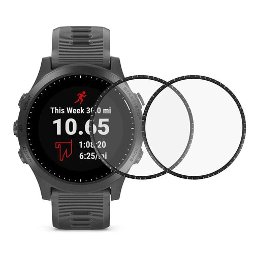 Watch Screen Protector for Garmin Forerunner 945, 2Pcs/Set Bubble Free HD Ultra Flexible PMMA Film - 1