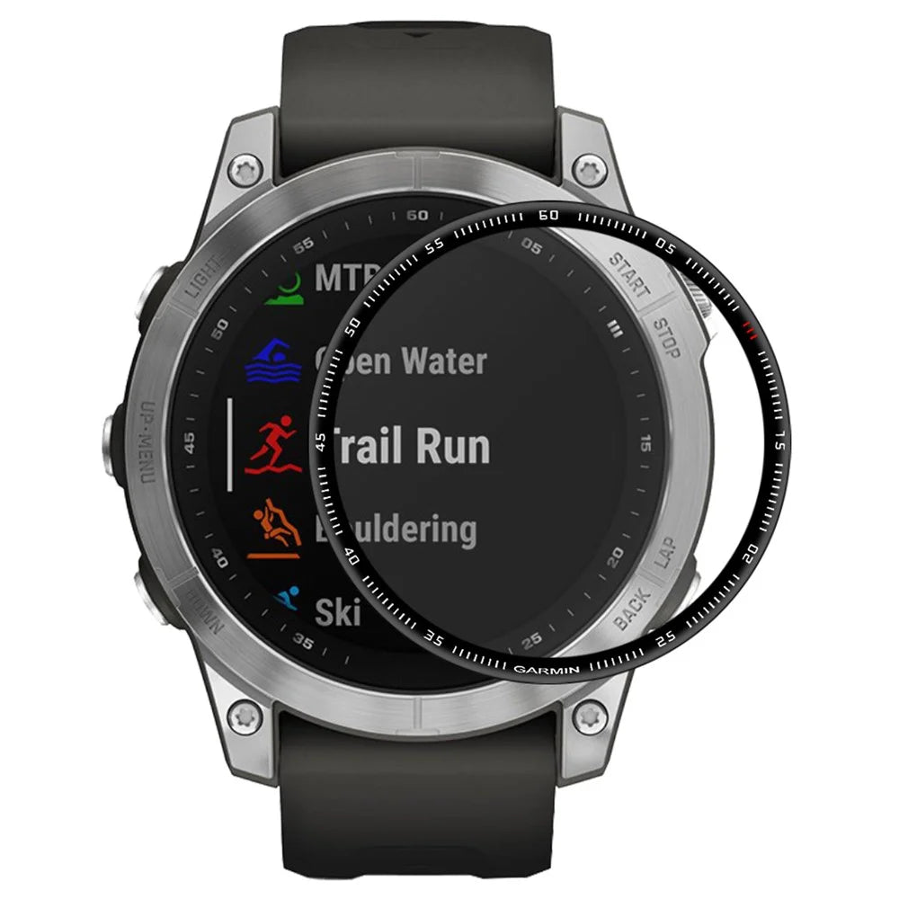 ENKAY HAT PRINCE Screen Protector for Garmin Fenix 7S, Full Coverage Scratch-Resistant 3D Curved Soft PC Edge + PMMA Touch Sensitive Film - 1