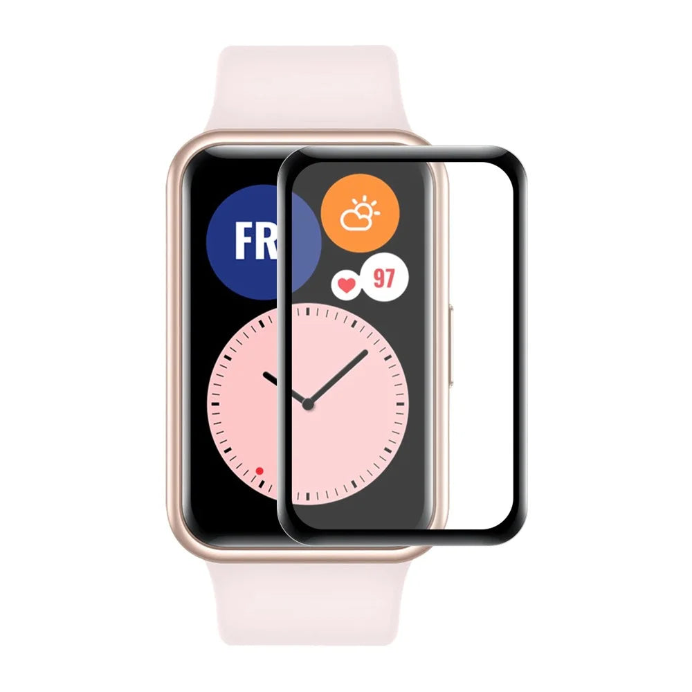 ENKAY HAT PRINCE 3D Curved Full Screen Covering Protector for Huawei Watch Fit Mini, PMMA Screen Protector Film PC Edging with Scale - 1