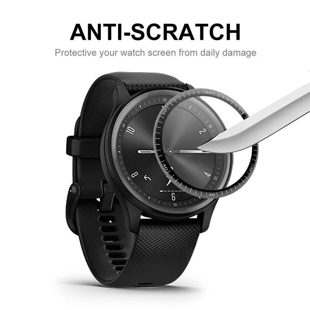 ENKAY HAT PRINCE Screen Protector for GarminMove Sport, Full Coverage 3D Curved PMMA Screen Protector Film PC Edging with Scale - 5