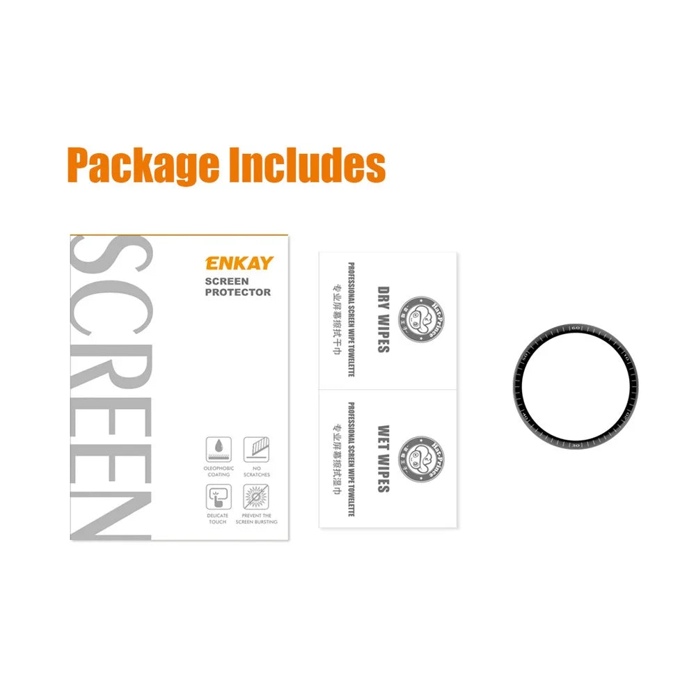 ENKAY HAT PRINCE Screen Protector for GarminMove Sport, Full Coverage 3D Curved PMMA Screen Protector Film PC Edging with Scale - 7