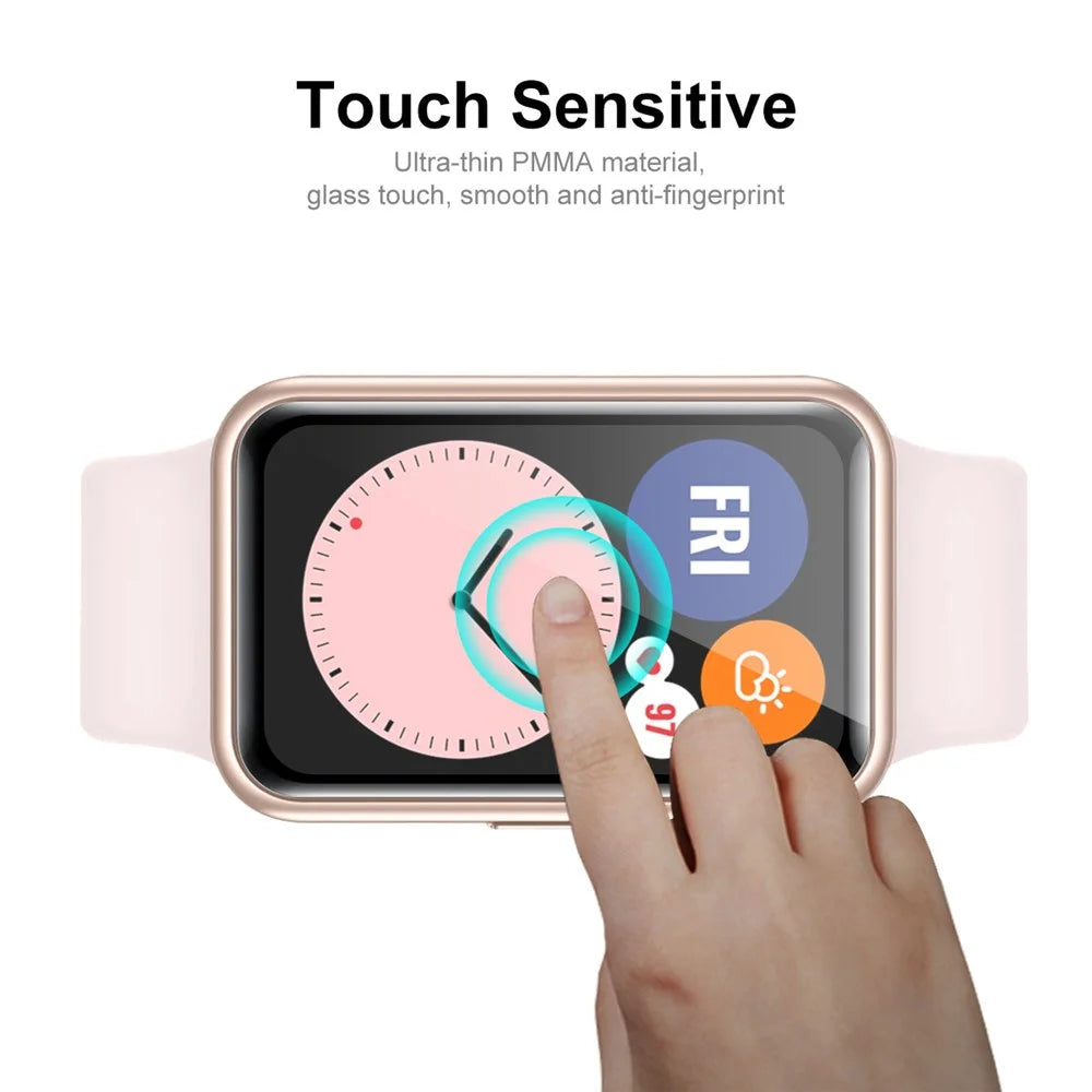 ENKAY HAT PRINCE for Huawei Watch Fit Screen Protector 3D Curved Soft PC Edge + PMMA Flexible Full Coverage Clear Film - 4