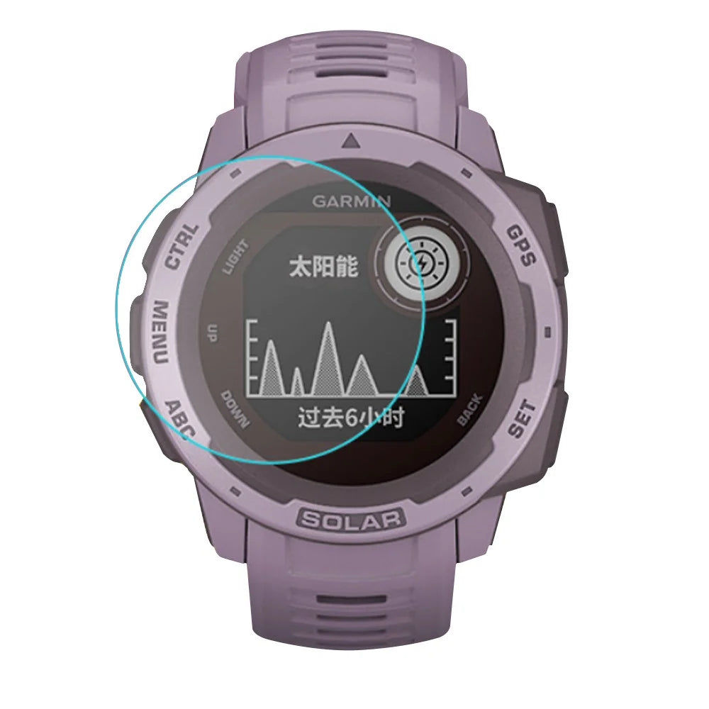 For Garmin Instinct Solar/Instinct 2 D32mm Flexible TPU Film High Definition Anti-explosion Easy Installation Screen Protector - 1
