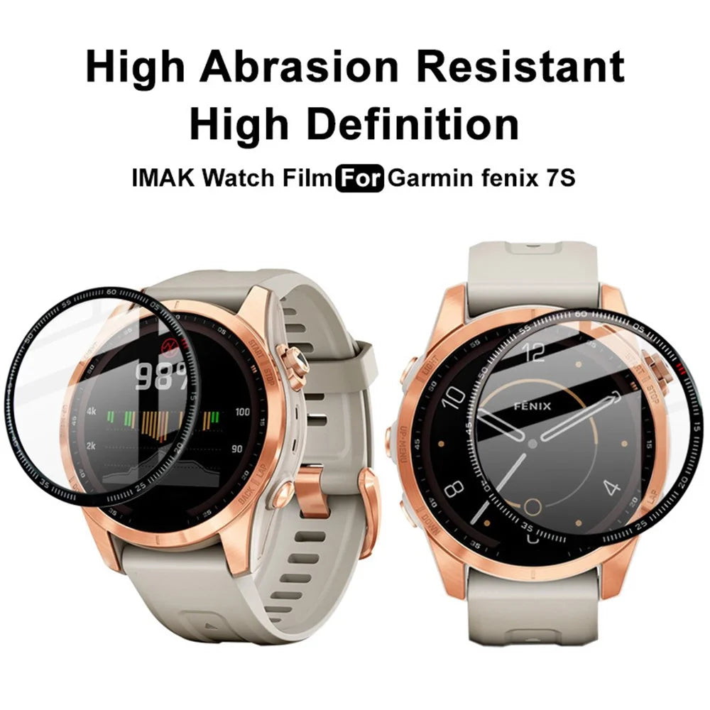 IMAK for Garmin Fenix 7S High Definition Ultra Thin PMMA Smart Watch Protective Film Anti-scratch Screen Protector - 2