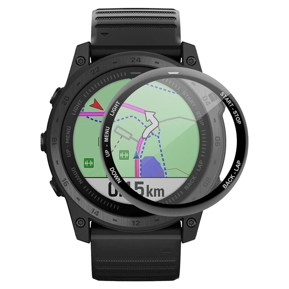 ENKAY HAT PRINCE For Garmin Tactix 7/7 Pro Ultra Clear Full Screen Protector 3D Curved Soft PC Edge + PMMA Protective Film - 1