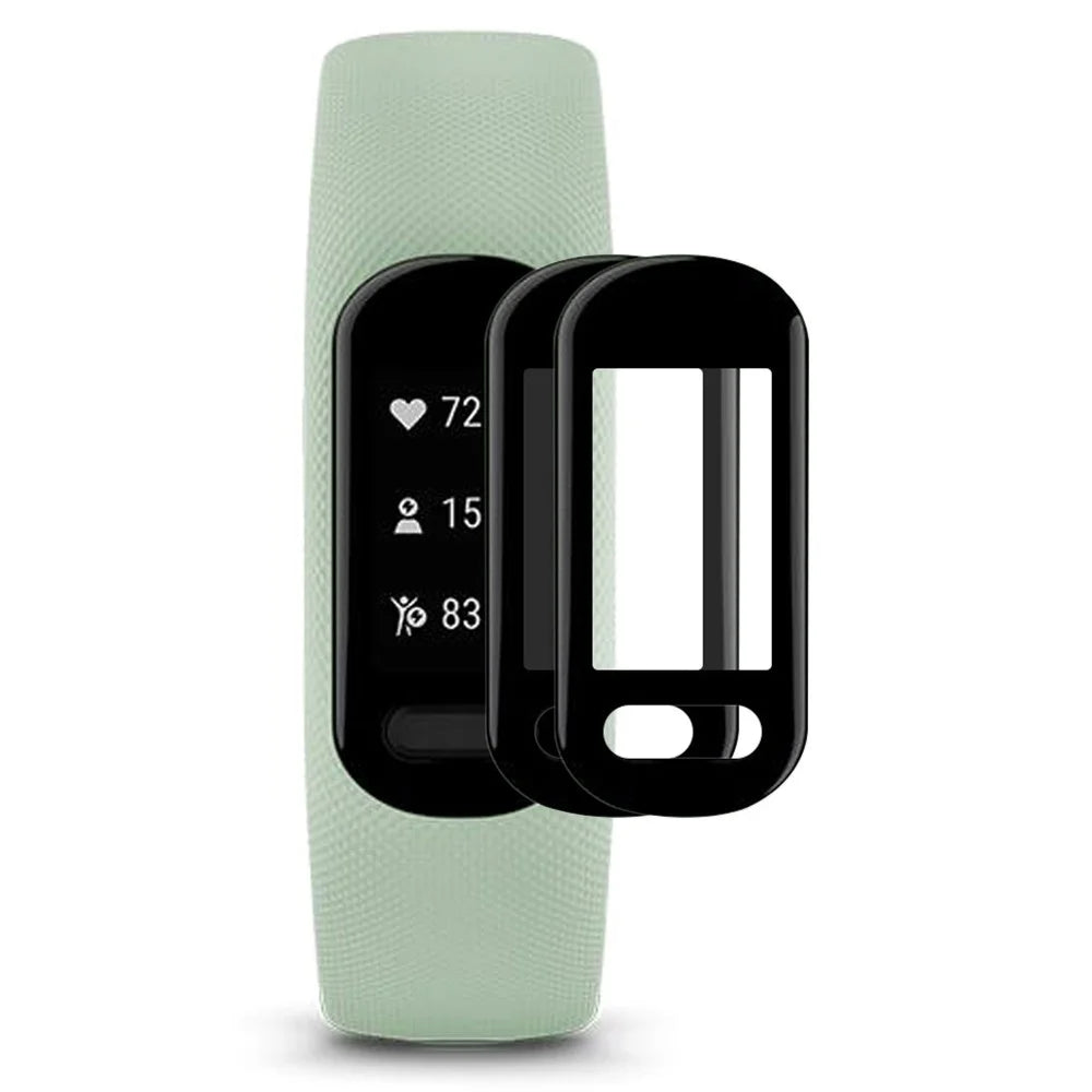 ENKAY HAT PRINCE 2Pcs/Set For GarminSmart 5 HD Clear Soft PC Edge Screen Protector Film, PMMA 3D Curved Full Cover Anti-scratch Screen Cover - 1