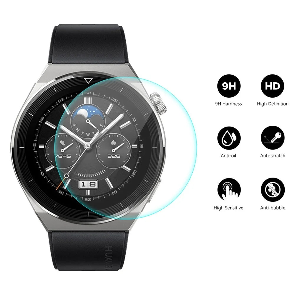 ENKAY HAT PRINCE for Huawei Watch GT 3 Pro 46mm Anti-explosion Tempered Glass Film 0.2mm 9H High Aluminium-silicon Glass HD Watch Screen Protector - 2