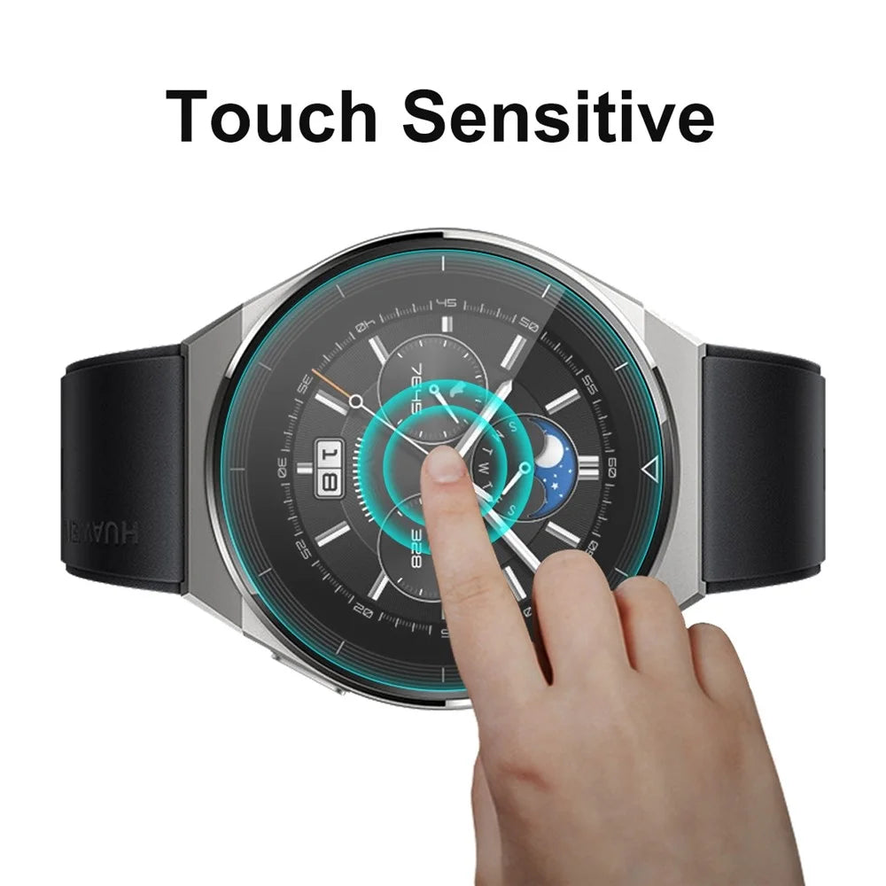 ENKAY HAT PRINCE 2Pcs/Set for Huawei Watch GT 3 Pro 46mm High Aluminium-silicon Glass Anti-explosion Film 0.2mm 9H HD Tempered Glass Screen Protector - 3