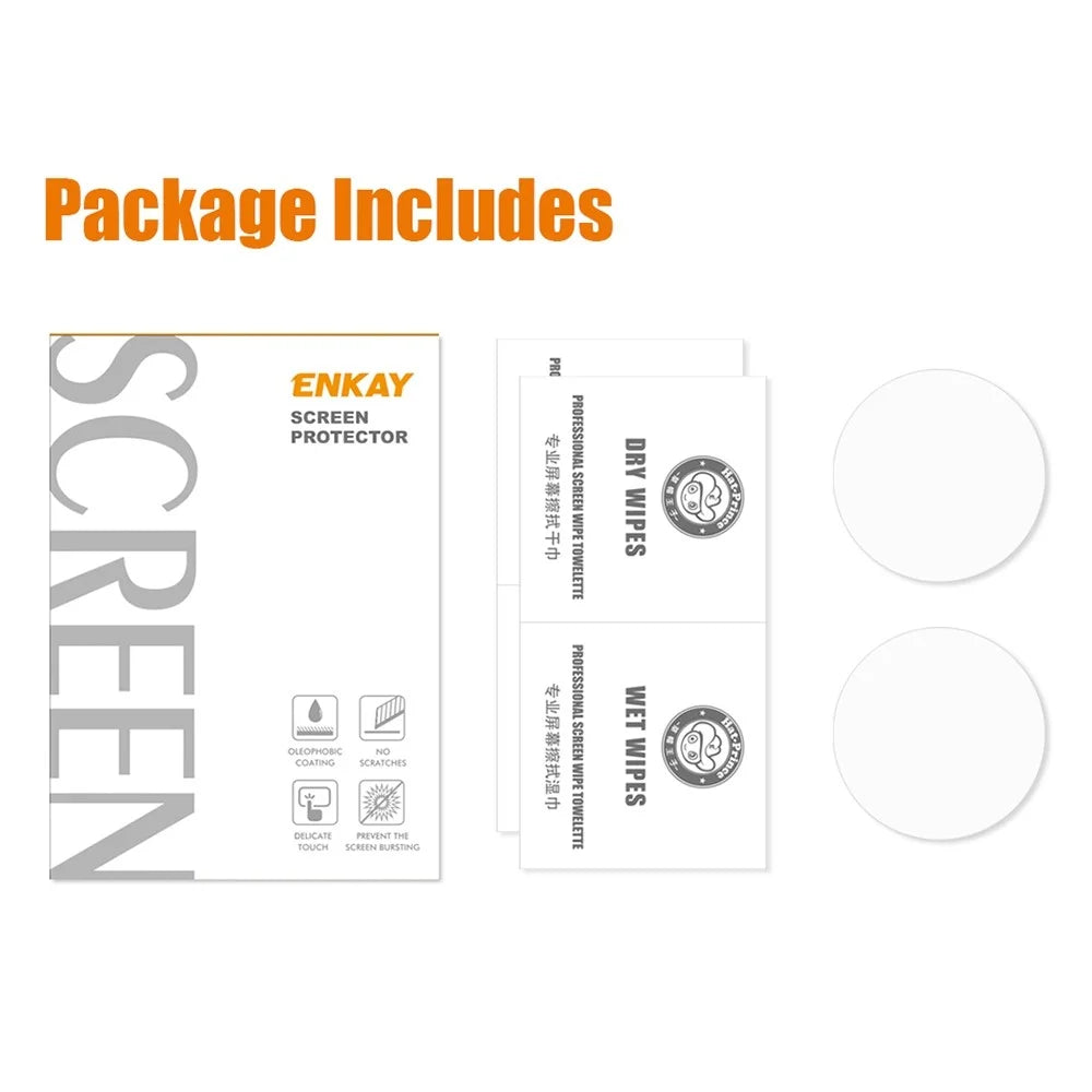 ENKAY HAT PRINCE 2Pcs/Set for Huawei Watch GT 3 Pro 46mm High Aluminium-silicon Glass Anti-explosion Film 0.2mm 9H HD Tempered Glass Screen Protector - 7