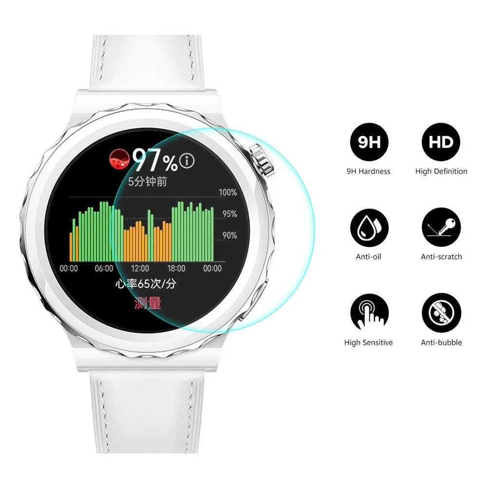 ENKAY HAT PRINCE for Huawei Watch GT 3 Pro 43mm Anti-Scratch 0.2mm 9H High Aluminium-silicon Glass HD Tempered Glass Film Watch Screen Protector - 2